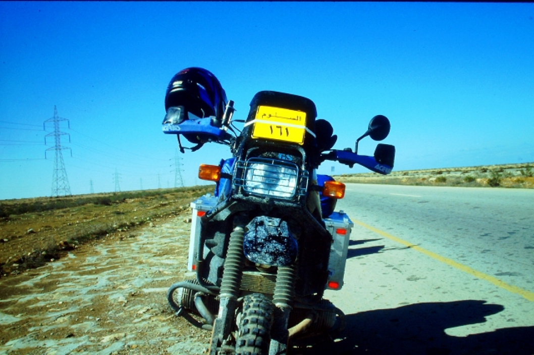 BMW R100 GS im Norden von Ägypten BMW R100 GS im Norden von Ägypten