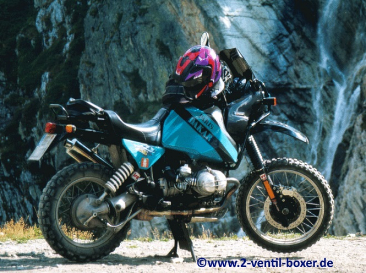 BMW R100 GS auf dem Weg zum Col de Sommeiller